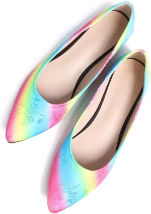 Hee grand Classic Solid Pointed Toe Ballet Flats Womens Shallow Satins Dress Shoes Casual Comfort Slip-On Loafers Light Weight Walking Flats