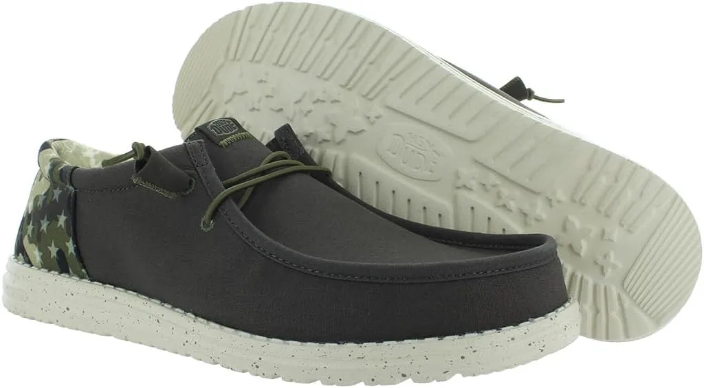Hey Dude Men's Wally Funk Americana | Men's Shoes | Men Slip-on Loafers | Comfortable & Light-Weight