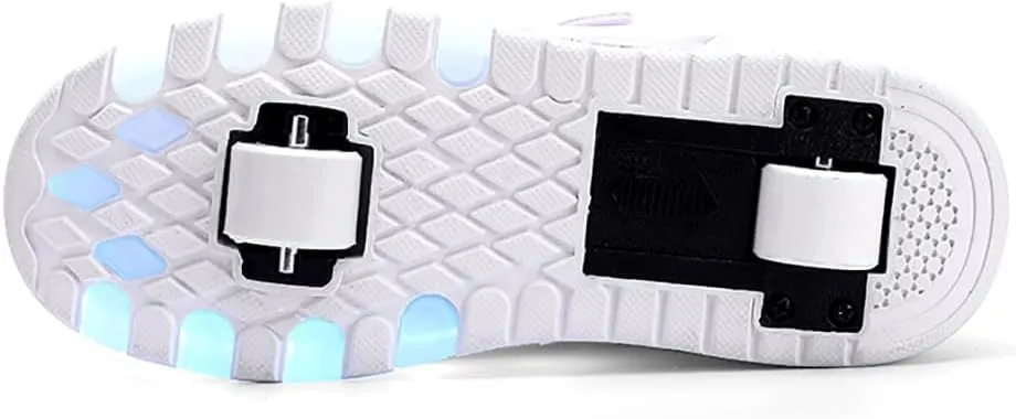 HHSTS Kids Shoes - New Upgraded with Wheels LED Light Color Shoes Shiny Roller Skates Skate Shoes Simple Kids Gifts Boys Girls The Best Gift for Party Birthday Christmas Day