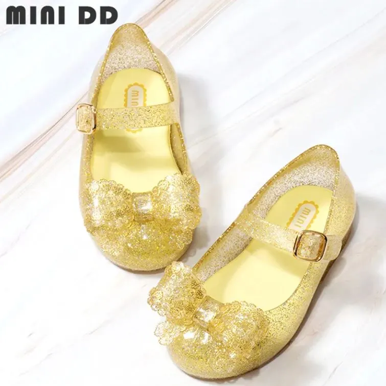 High Quality Kids Shoes Summer Bow Pattern Princess Sandals for Girls Flat Jelly Shoes
