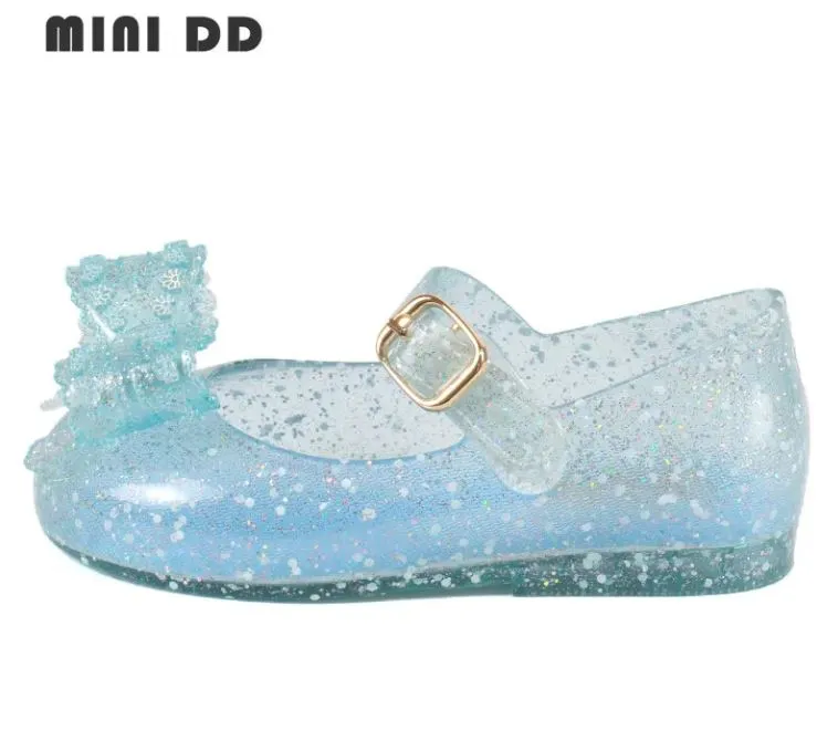 High Quality Kids Shoes Summer Bow Pattern Princess Sandals for Girls Flat Jelly Shoes
