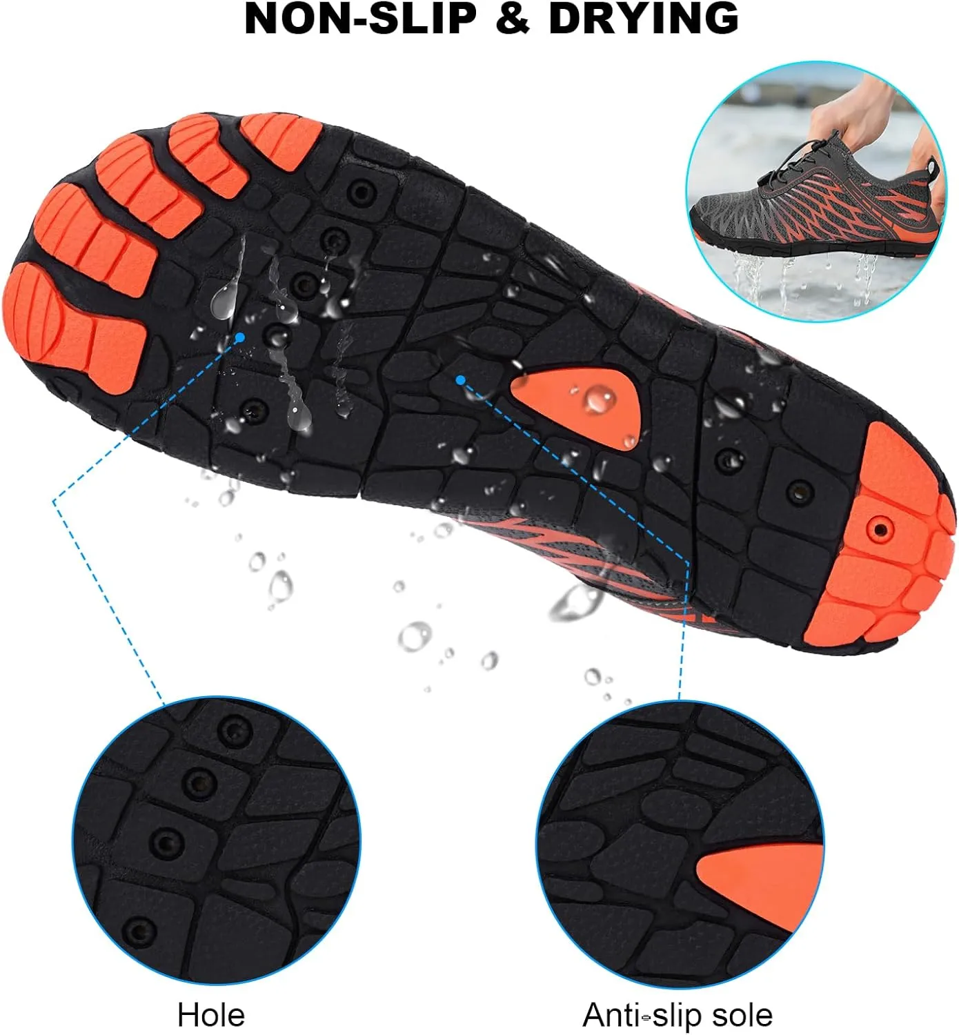 Hike Barefoot Shoes Women Men Non-Slip Healthy Breathable Fashion Trail Running Womens Mens Wide Toe Zero Drop Water Shoe