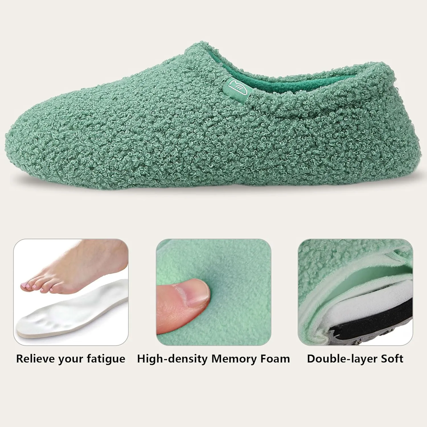 Home Slipper Bootie Slippers Women Girls Indoor Warm Fuzzy Boots Non-slip House Shoe Slippers