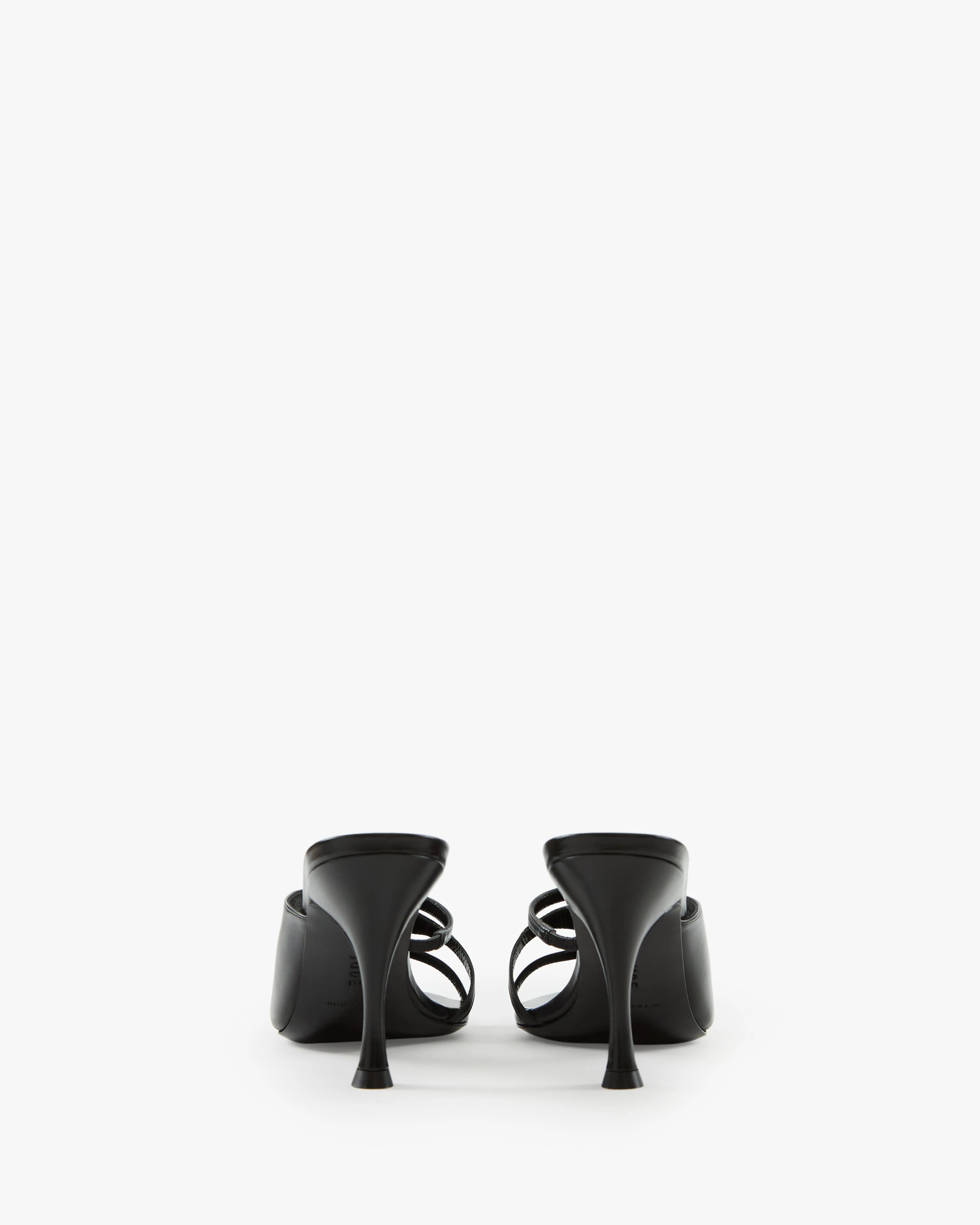 Honeymoon Sandal in Black Leather