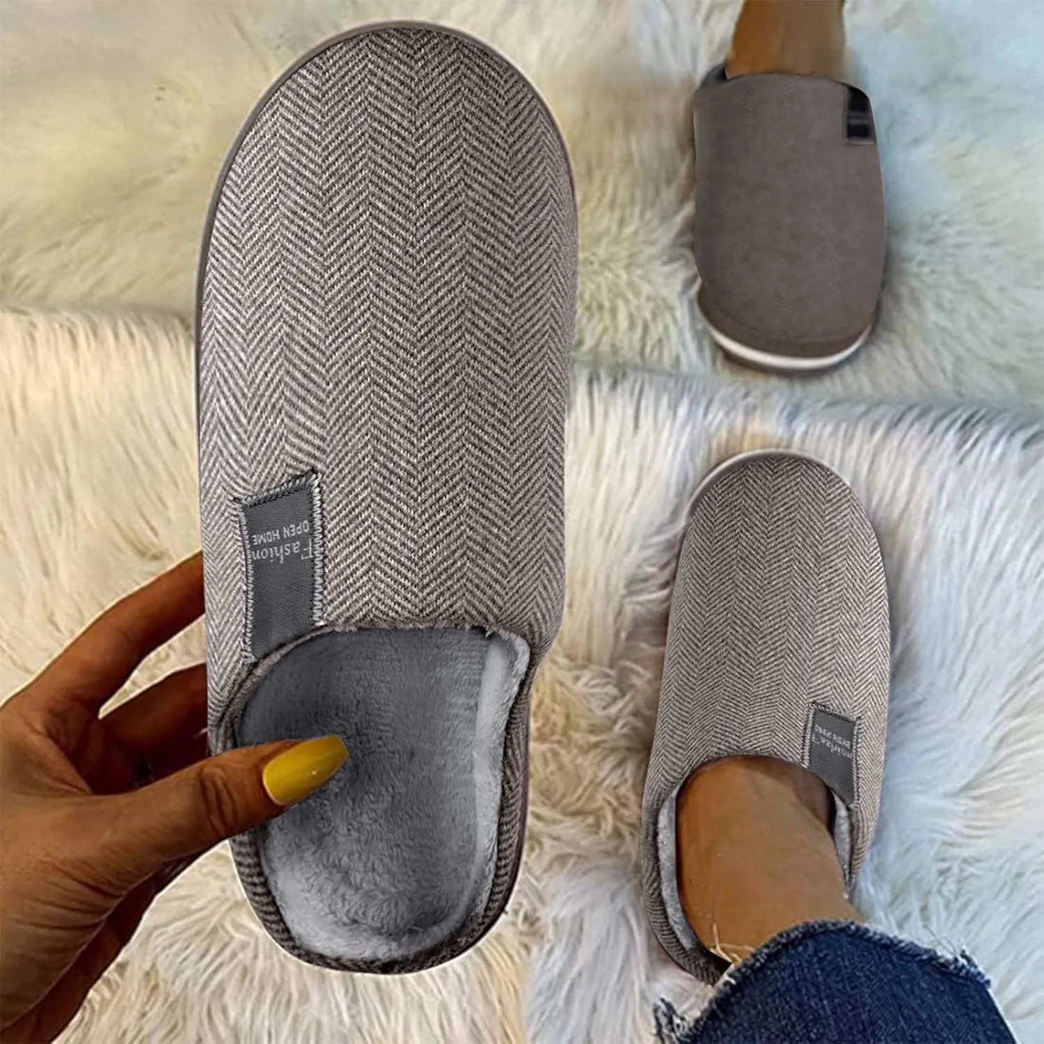 House Slippers for Women Comfy Winter Halloween Slippers for Women Cozy Slippers Fuzzy Slippers Indoor