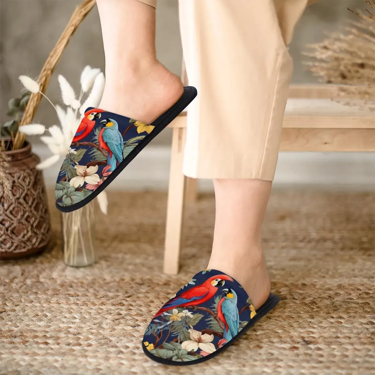 House Slippers for Women Men Soft Cozy Non Slip Lightweight Winter House Shoes for Indoor Outdoor