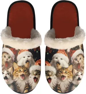 House Slippers Indoor Unisex Memory Foam Slippers Shoes with Soft Sole Slip On for Indoor/Outdoor Home Cotton Slippers Female Winter Lovely