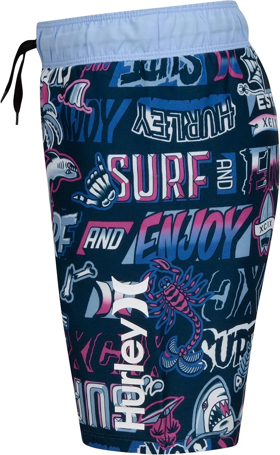 Hurley Boys' Printed Pull On Swim Trunks