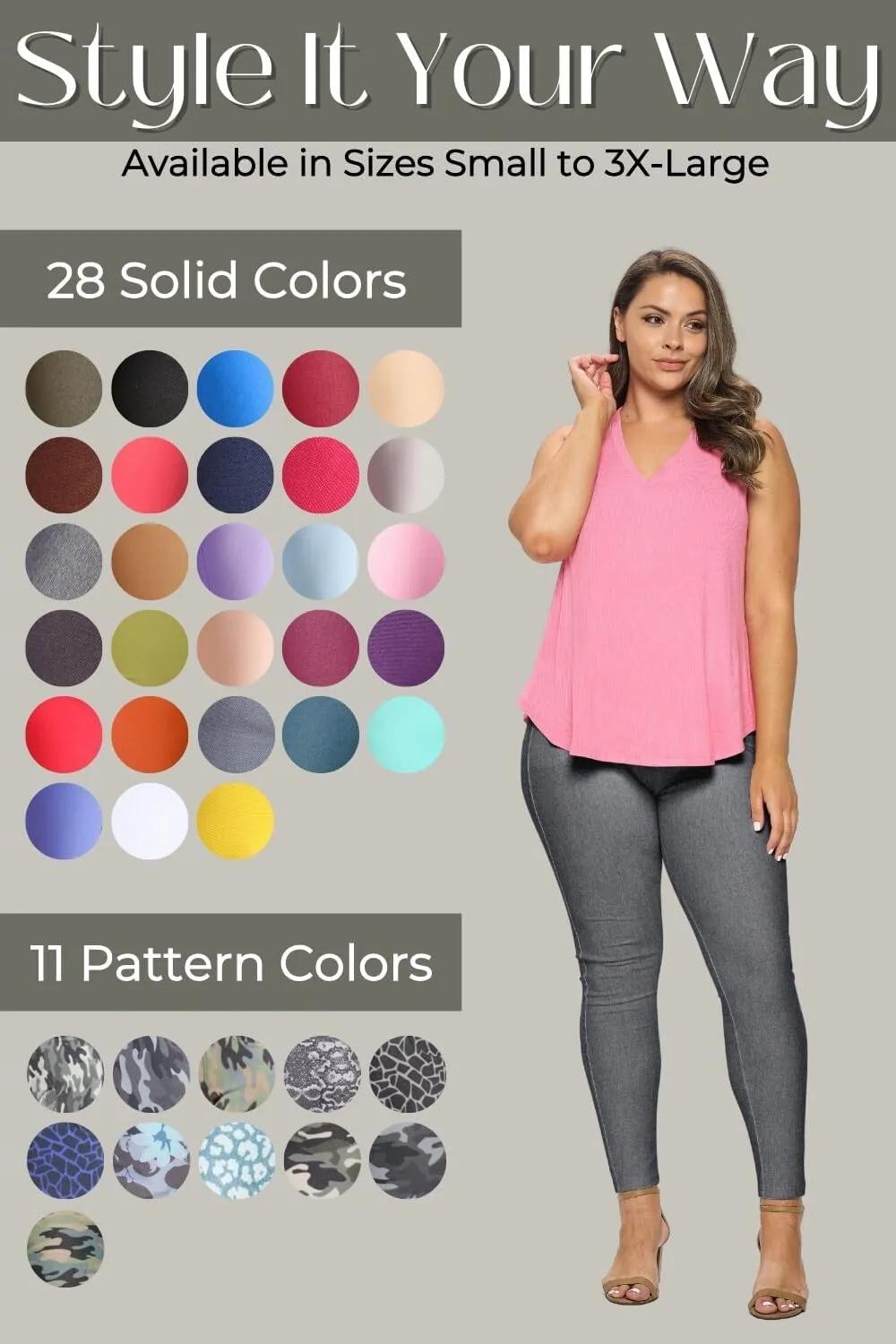 ICONOFLASH Women's Stretch Jeggings with 5 Pockets Pull On Skinny Jean Leggings (Available in Plus Size)