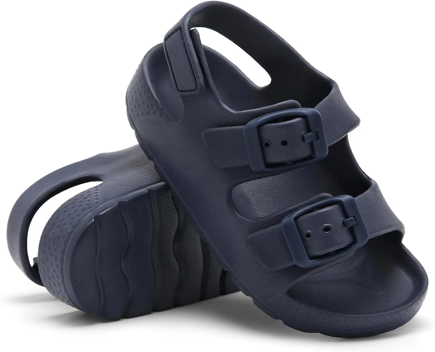 INMINPIN Toddler Boys Girls Buckle Sandals Comfort Open Toe Sandal with Adjustable Back Strap