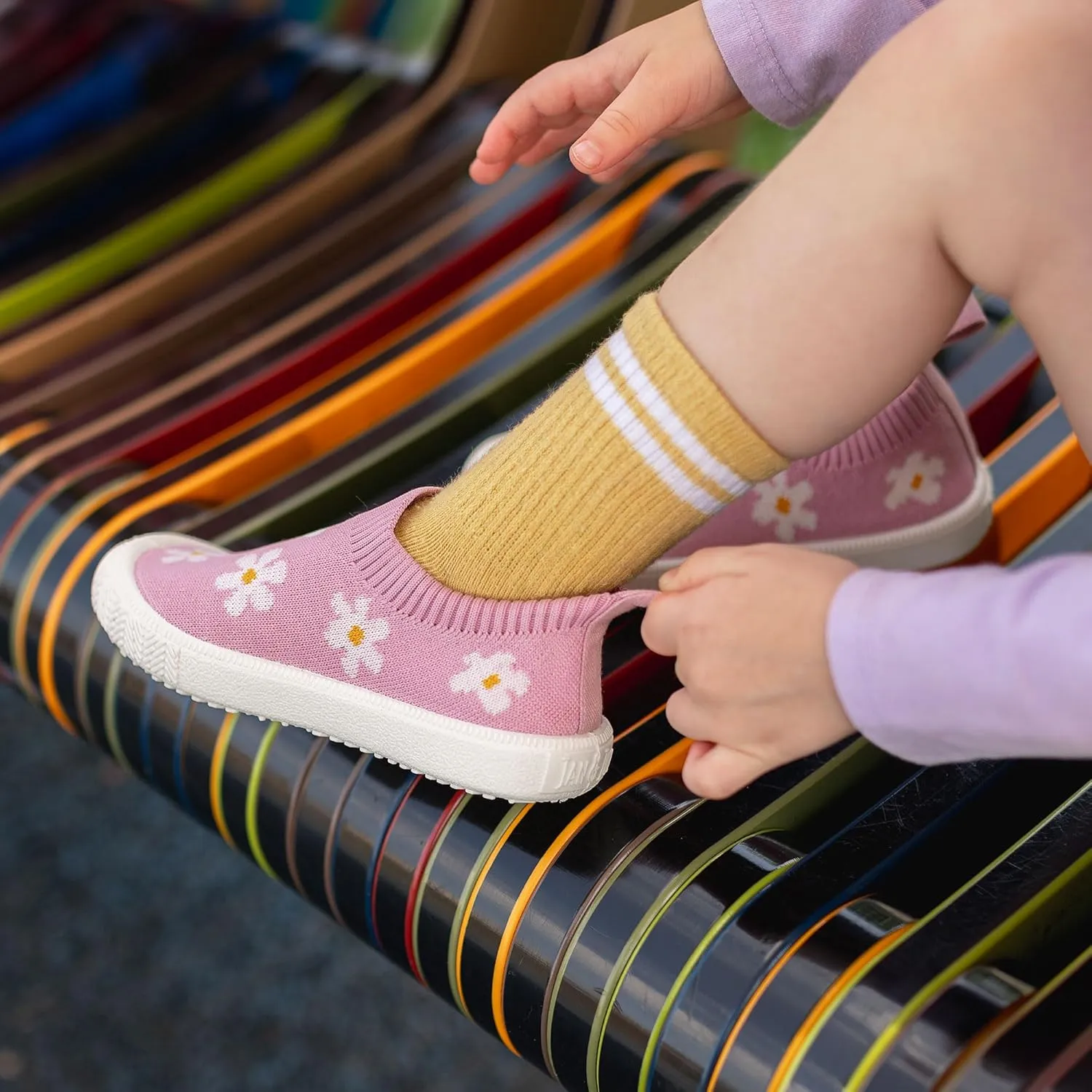 JAN & JUL Machine Washable Knit Shoes | Breathable Light-Weight Sneakers (Baby/Toddler/Little Kid)