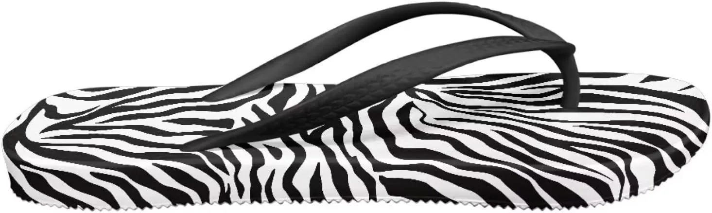 Jeiento Beach Flip Flops for Women Summer Dressy Sandals Ladies Slip On Leopard Flip Flops Fashion Thong Sandals