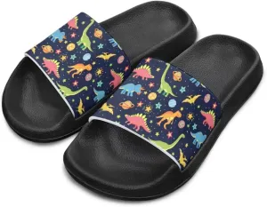 Jeiento Kids Slides for Boy Girl Soft Comfort Children Home Shoes Non-Slip Novelty Open Toe Sandal Youth Shower Shoes