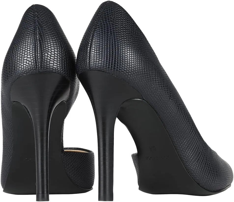 JENN ARDOR Stiletto High Heel Shoes for Women: Pointed, Closed Toe Classic Slip On Dress Pumps