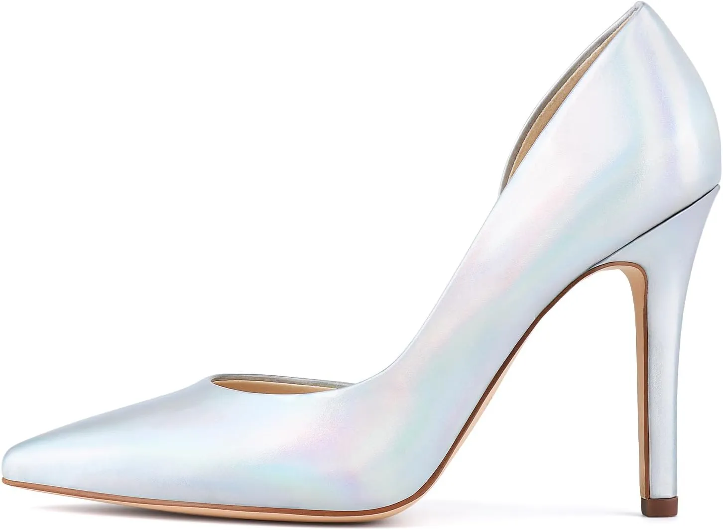 JENN ARDOR Stiletto High Heel Shoes for Women: Pointed, Closed Toe Classic Slip On Dress Pumps