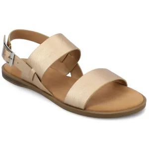 Journee Women's Lavine Wide Width Multi Strap Flat Sandals