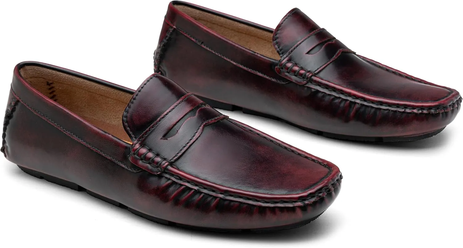 Jousen Men's Loafers Casual Slip On Shoes Soft Penny Loafers for Men Lightweight Driving Boat Shoes