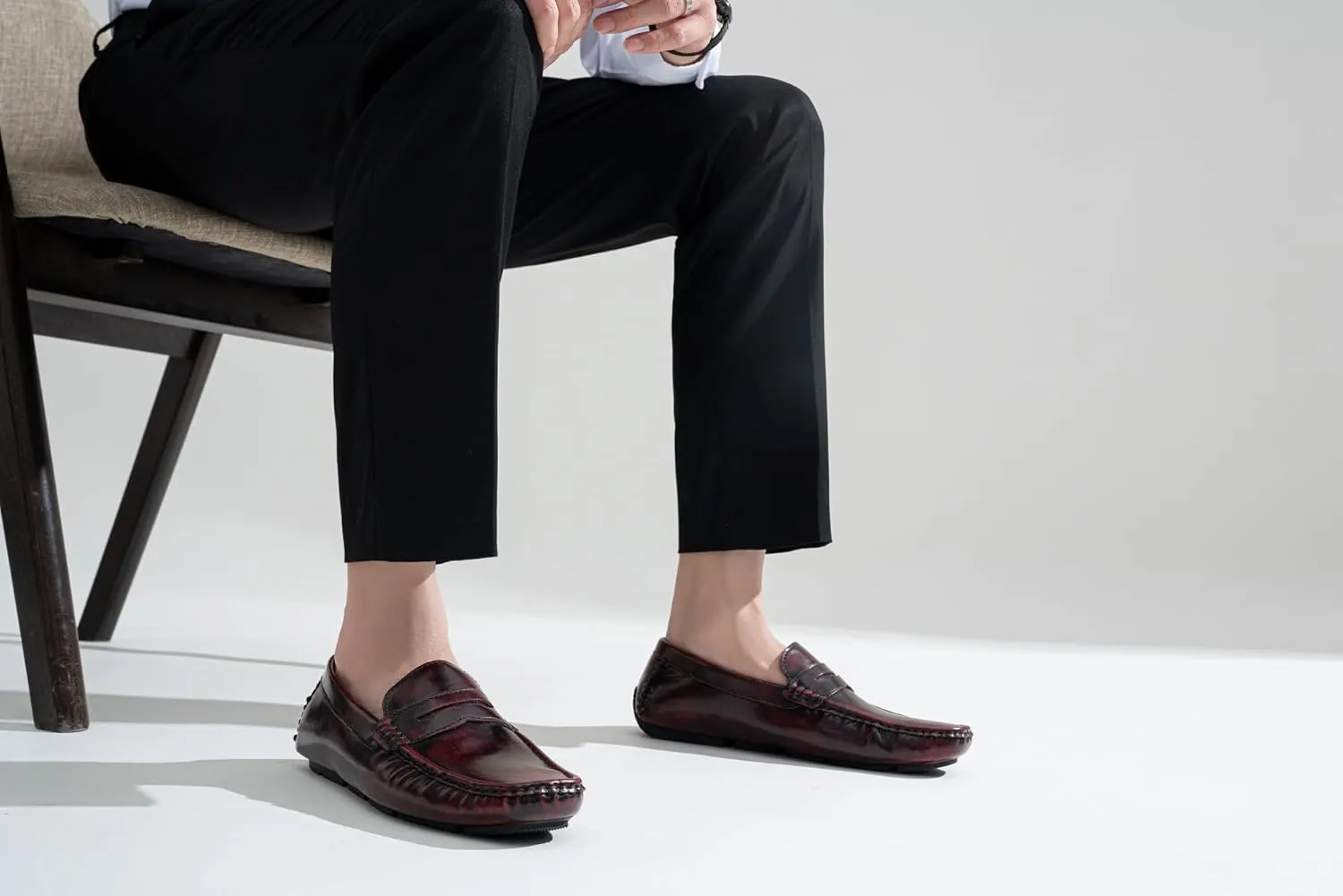 Jousen Men's Loafers Casual Slip On Shoes Soft Penny Loafers for Men Lightweight Driving Boat Shoes