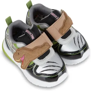 Jurassic Park Boys Dinsaurs Sneakers Light up Low Top Athletic Shoes Light up Low Top Sneakers