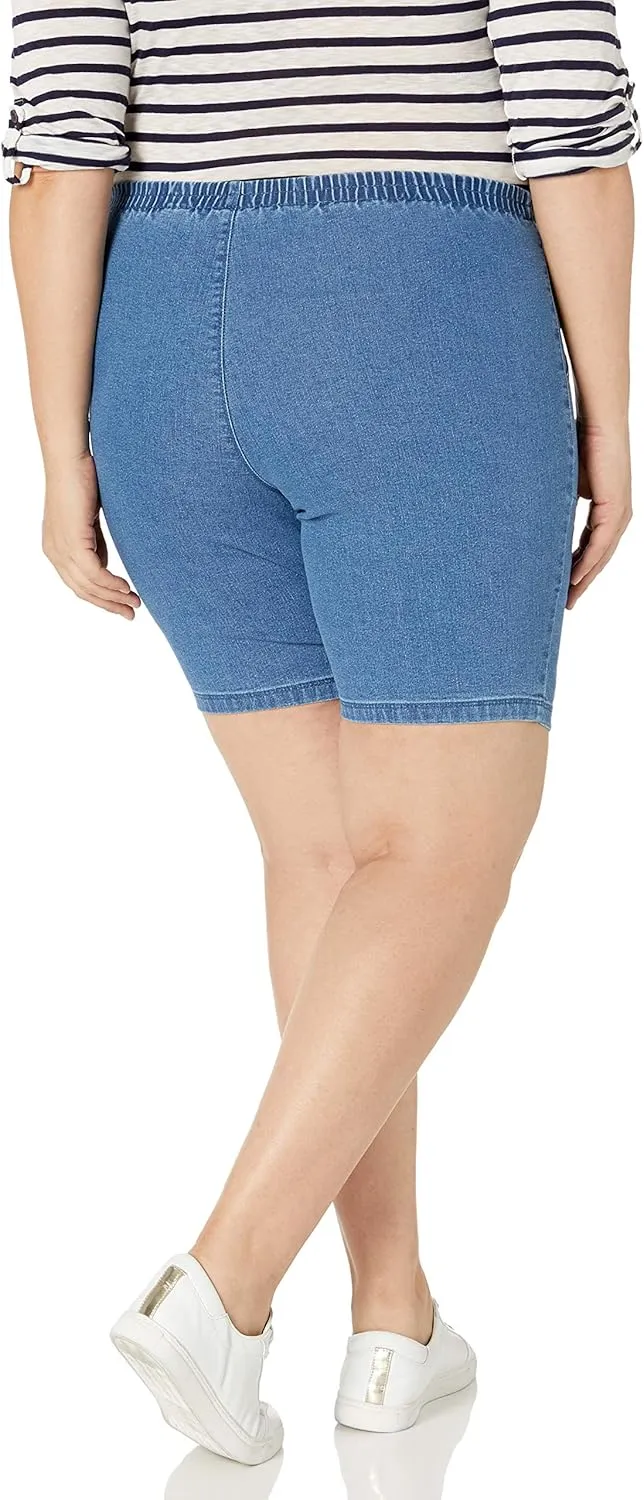 JUST MY SIZE Women's Plus Size 2 Pocket Pull on Short