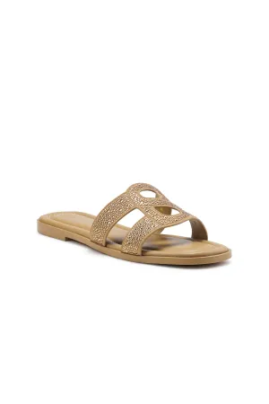 Kefi Sandal with Crystal - Gold
