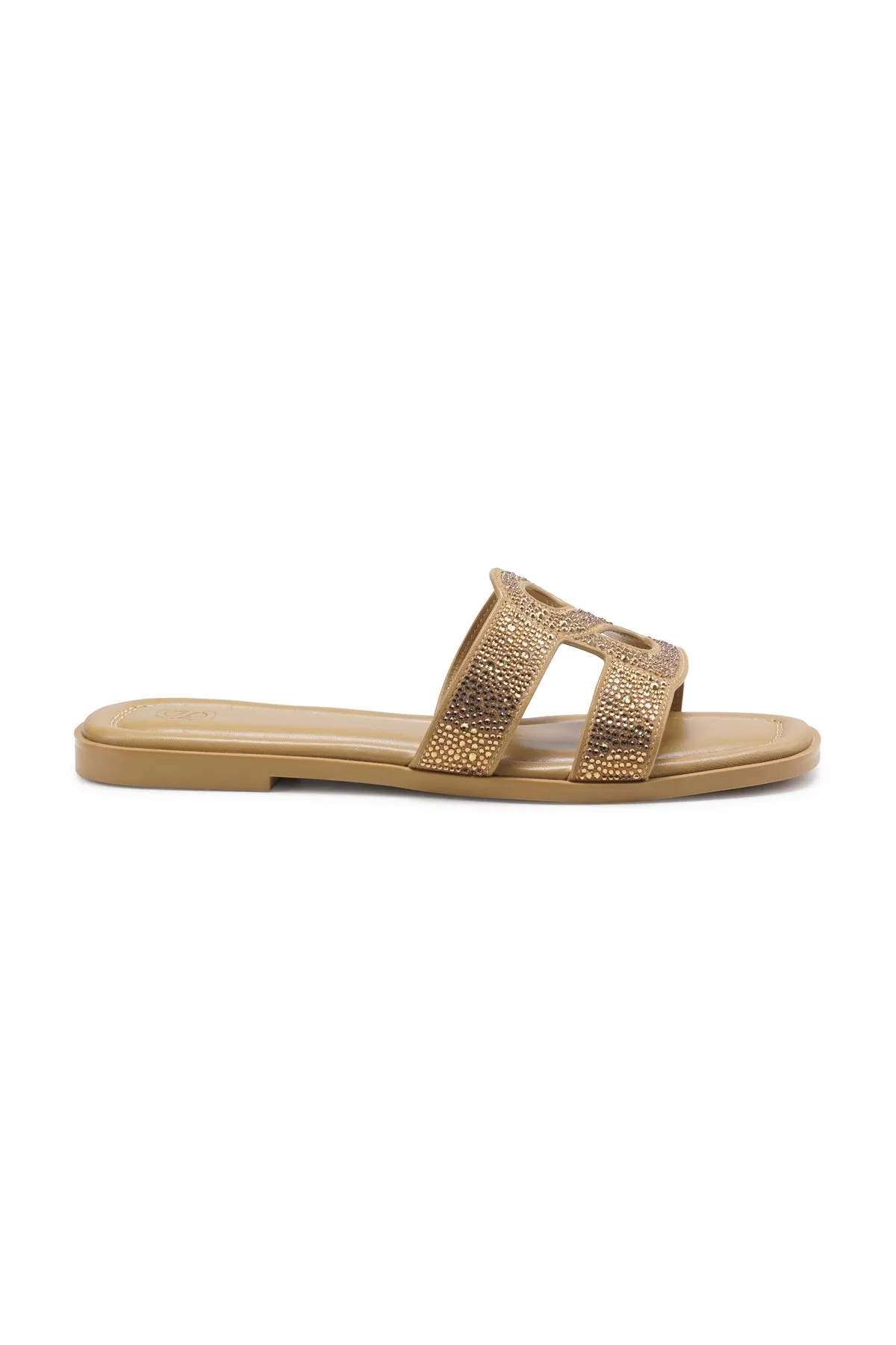 Kefi Sandal with Crystal - Gold
