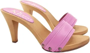 Kiara Shoes Sexy Shoes with Leather Band Fuchsia Made in Italy Shoes - K6301 P FUXIA