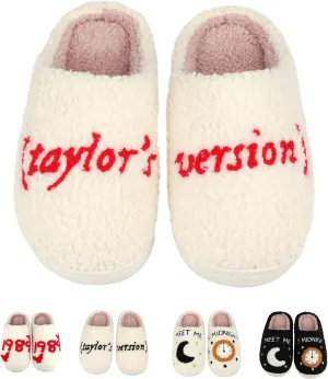 Kids House Slippers for Girls Boys Comfy Plush Slippers Shoes for Home Indoor
