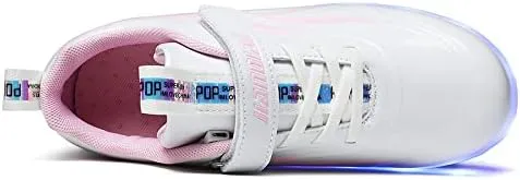 Kids Shoes with Double Wheels - Upgraded Kids Roller Shoes for Gifts, Retractable Wheels Skateboarding Shoes for Kids Sneakers Light Up Rechargeable for Birthday Party Gift