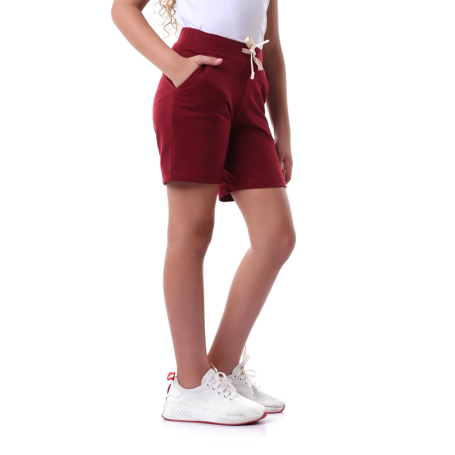 Kids Side Pockets Slip On Short - Kady