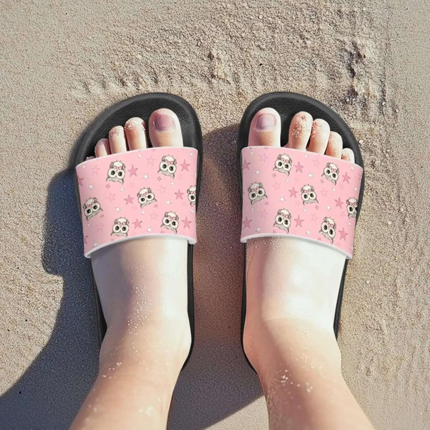 Kids Slide Sandals Footbed Sandal Comfort Toddler Slip On Summer Slippers for Beach Pool Little Big Kid