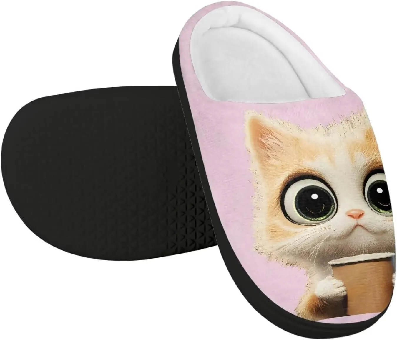 Kids Slip-On Fuzzy House Slipper Outdoor Soft Non-Slip Slippers Warm Cute Slippers for Toddler Boys GirlsLittle kids US 9-15