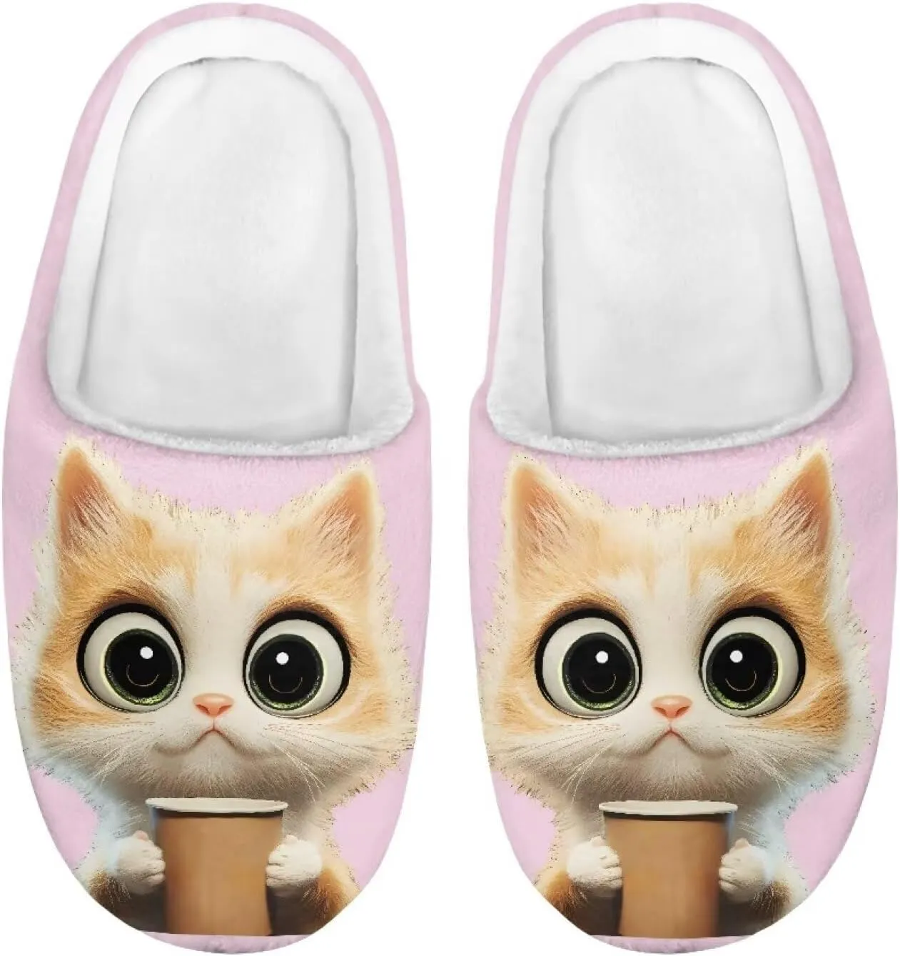 Kids Slip-On Fuzzy House Slipper Outdoor Soft Non-Slip Slippers Warm Cute Slippers for Toddler Boys GirlsLittle kids US 9-15
