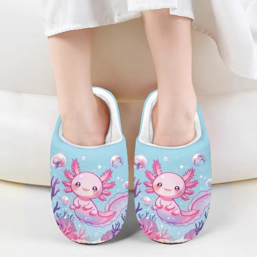 Kids Slippers Girls House Shoes Home Bedroom Fluffy Slippers Winter Soft Plush Slip On Shoe Indoor Warm