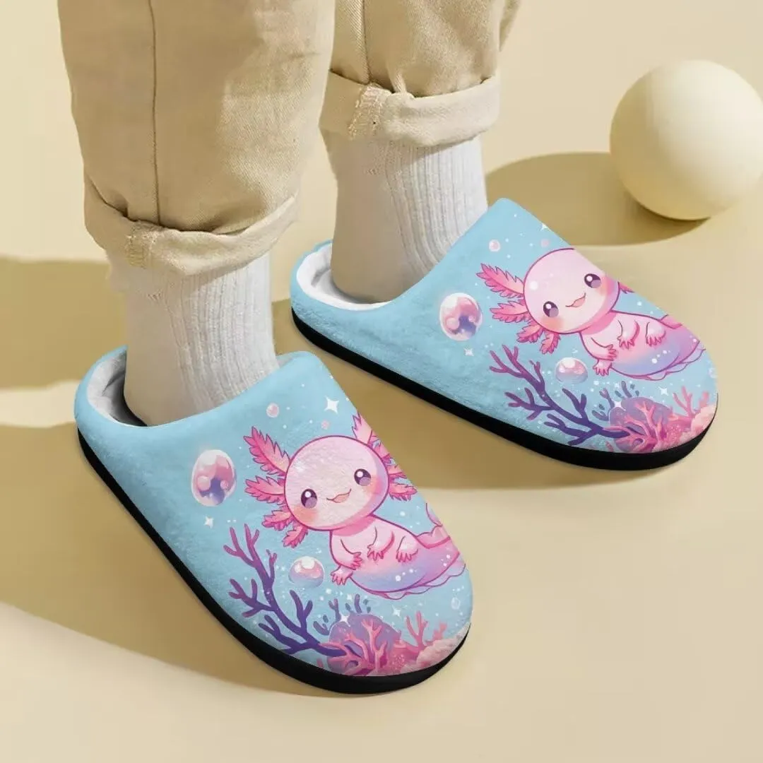 Kids Slippers Girls House Shoes Home Bedroom Fluffy Slippers Winter Soft Plush Slip On Shoe Indoor Warm