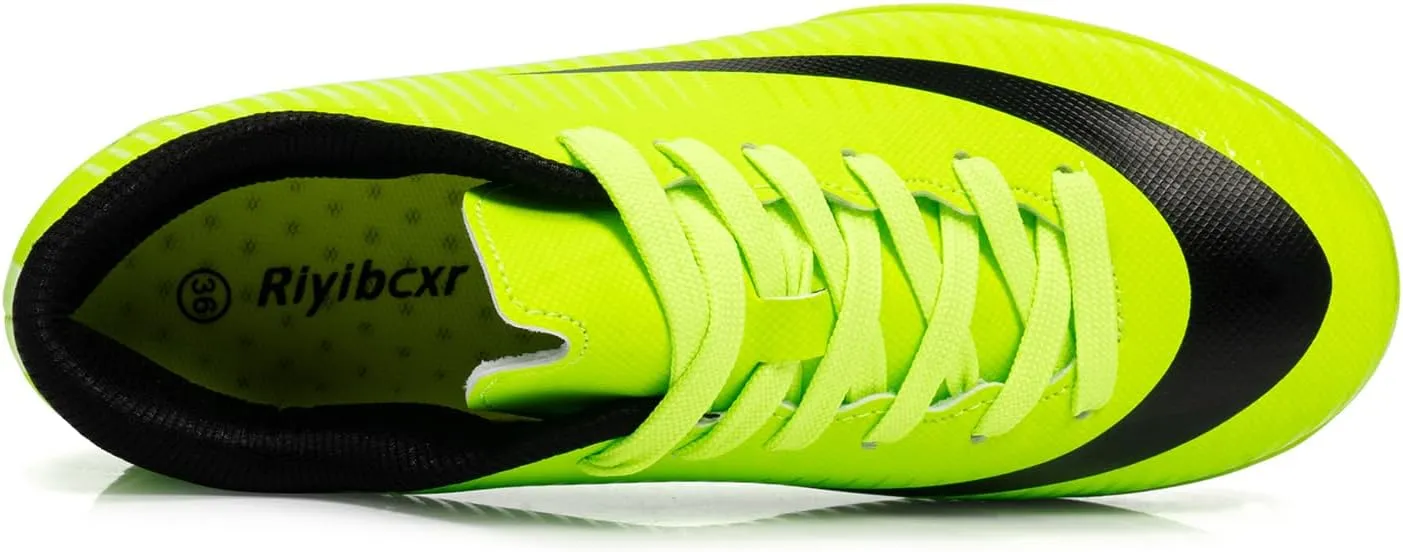 Kids Soccer Cleats Unisex-Child Lightweight Football Shoes Turf Youth Boys Girls Futsal Training Indoor Outdoor