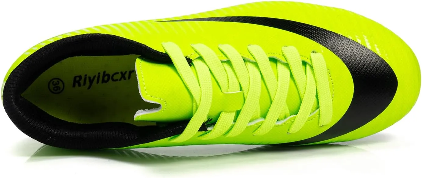Kids Soccer Cleats Unisex-Child Lightweight Football Shoes Turf Youth Boys Girls Futsal Training Indoor Outdoor