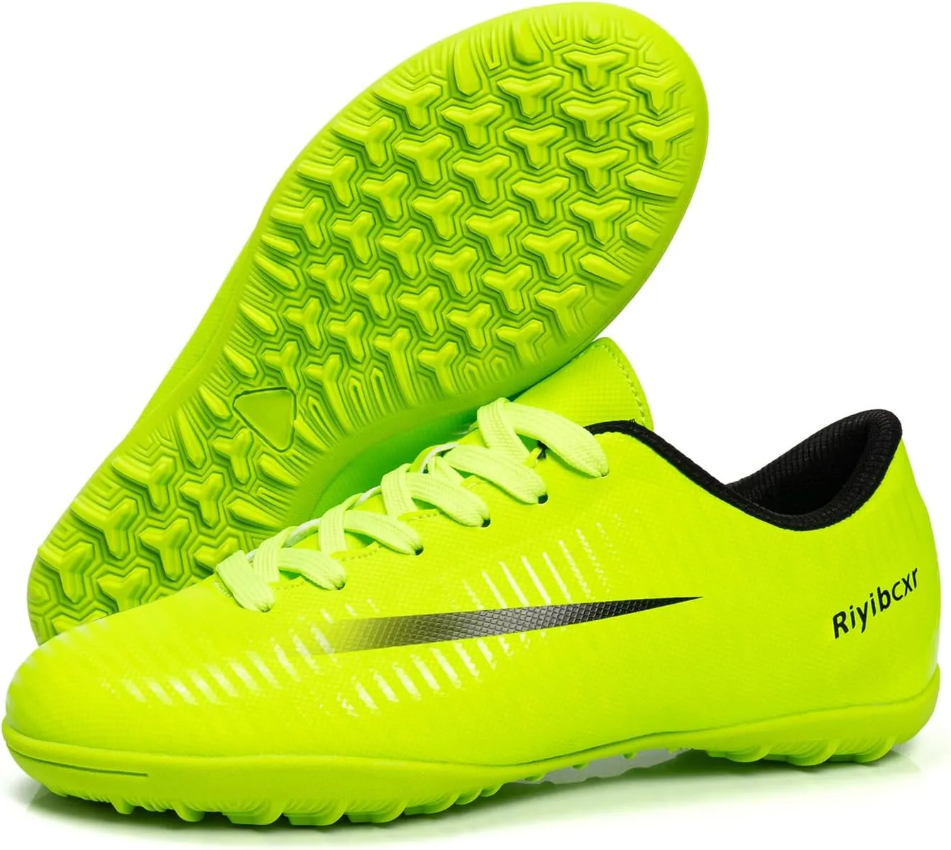 Kids Soccer Cleats Unisex-Child Lightweight Football Shoes Turf Youth Boys Girls Futsal Training Indoor Outdoor