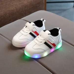 KIDS White LED Sneakers Shoes