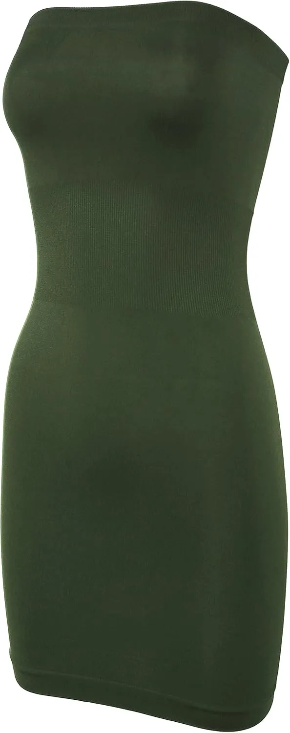 KMystic Seamless Strapless Tube Slip Dress