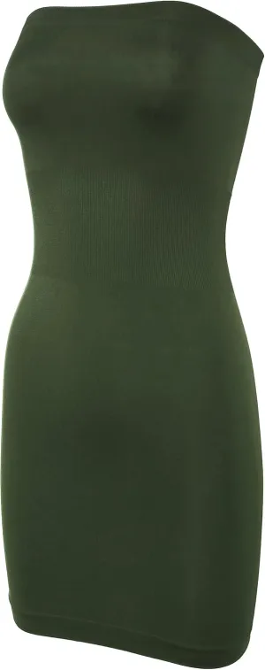 KMystic Seamless Strapless Tube Slip Dress