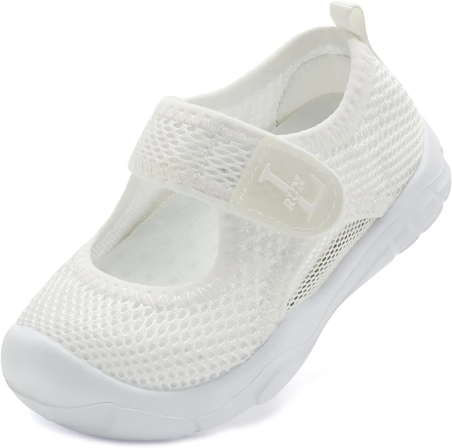 L-RUN Toddler Sandals Summer Boys Girls Adjustable Kids Sandal with Hook Loop Closed-Toe Lightweight Outdoor Sport Sandals