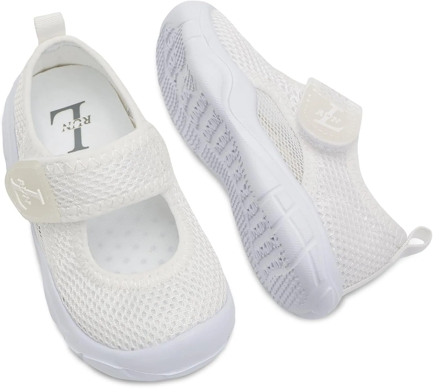 L-RUN Toddler Sandals Summer Boys Girls Adjustable Kids Sandal with Hook Loop Closed-Toe Lightweight Outdoor Sport Sandals