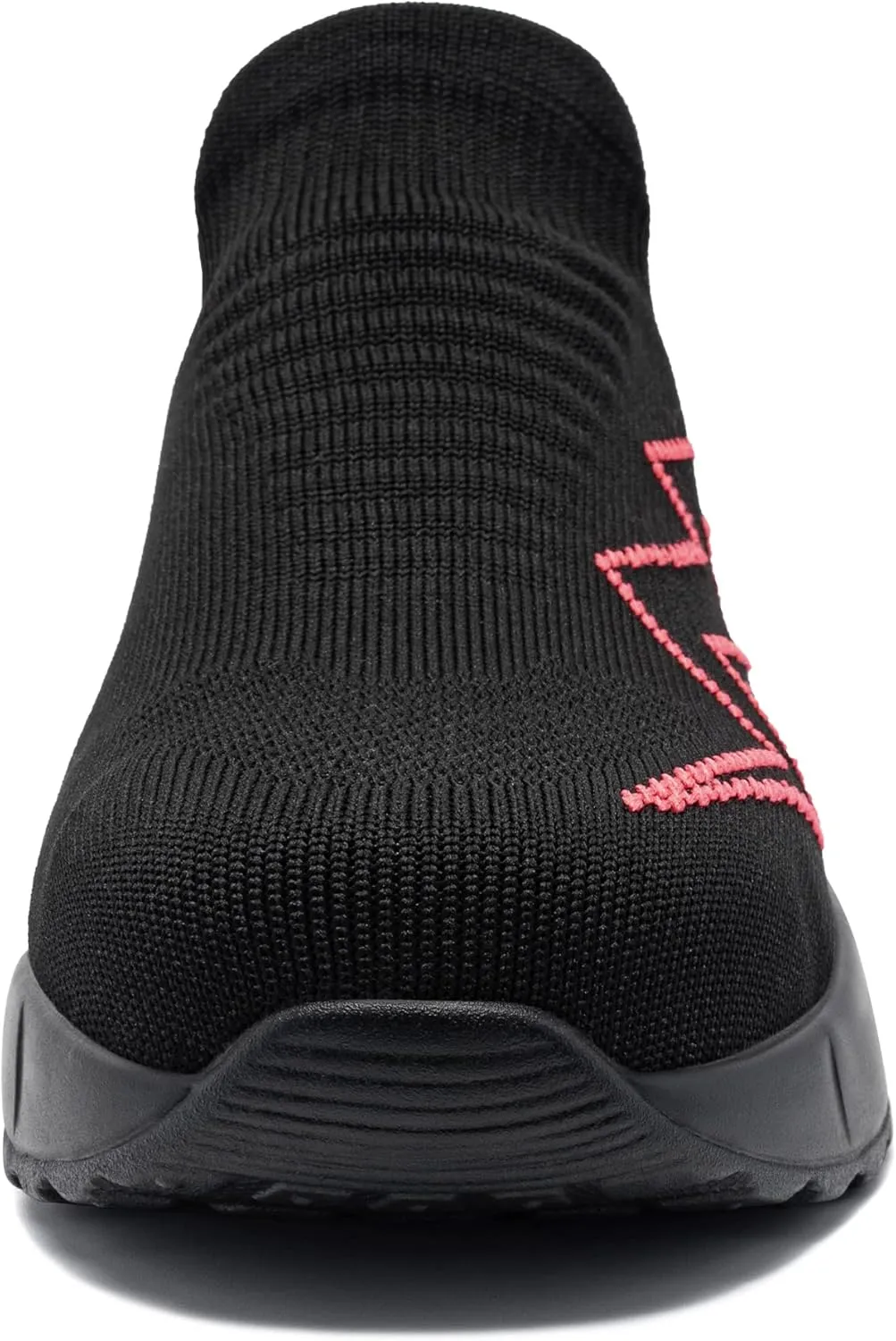 LARNMERN Steel Toe Sneakers for Women Slip On Safety Toe Work Shoes Air Cushion Walking Casual Shoes Lightweight Comfortable