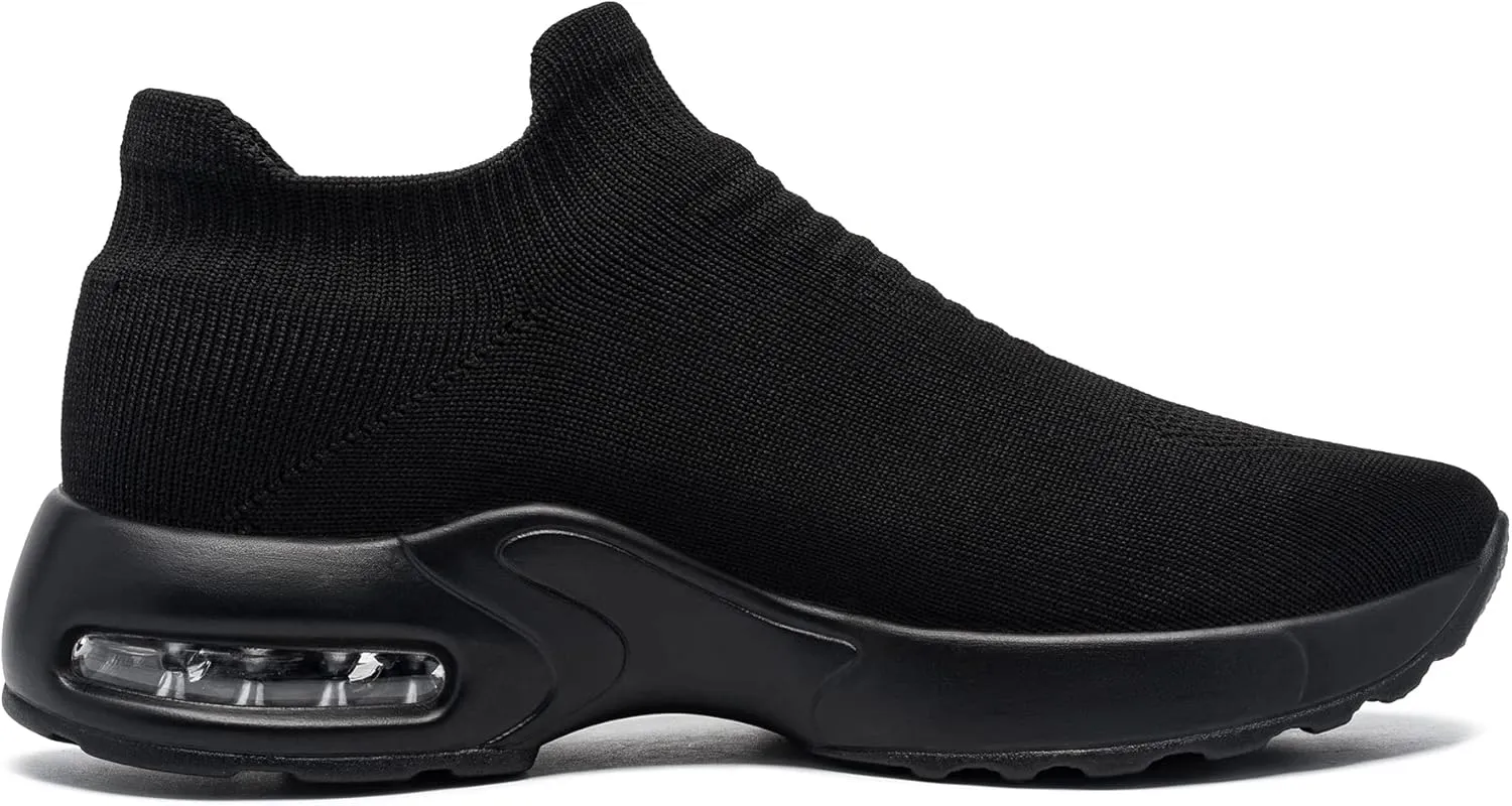LARNMERN Steel Toe Sneakers for Women Slip On Safety Toe Work Shoes Air Cushion Walking Casual Shoes Lightweight Comfortable