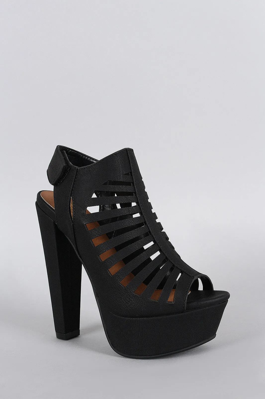 Last chance Strappy Mule Cutout Slingback Heel Trending sale