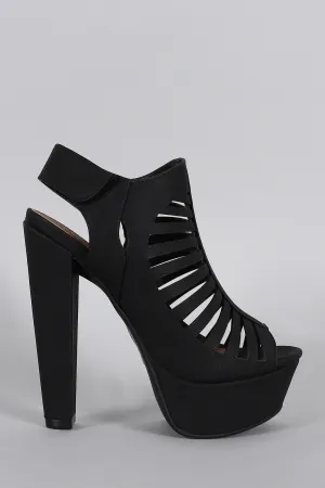 Last chance Strappy Mule Cutout Slingback Heel Trending sale