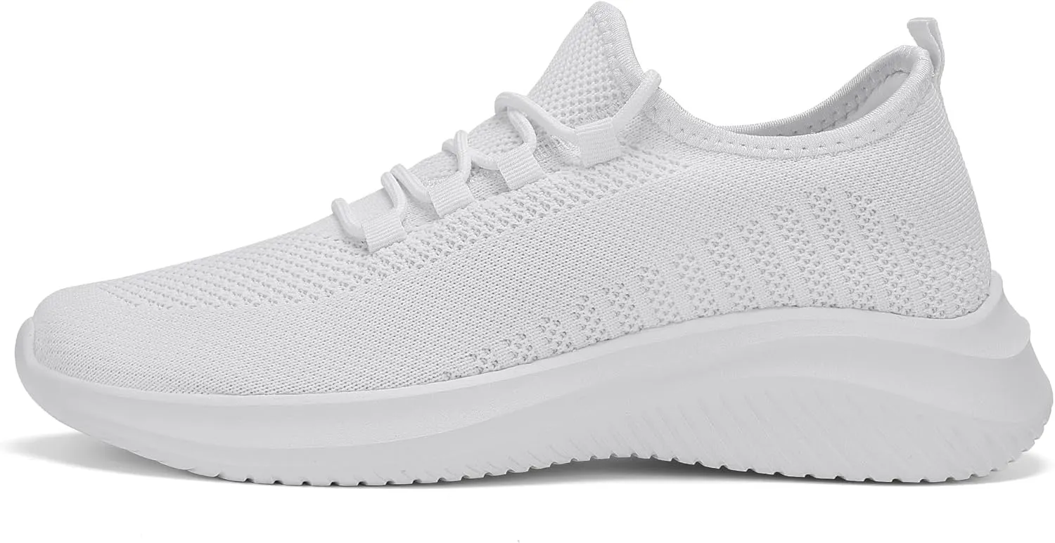 LCGJR Men's Walking Shoes Ultra Light Running Casual Sneakers Slip-on Workout Tennis Shoes for Male Mesh Breathable Comfort Outdoor Indoor