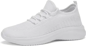 LCGJR Men's Walking Shoes Ultra Light Running Casual Sneakers Slip-on Workout Tennis Shoes for Male Mesh Breathable Comfort Outdoor Indoor