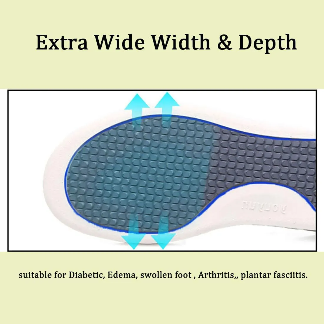 Leather Diabetic Shoes for Unisex Comfy Extra Wide Arthritis Orthopedic Edema Shoes Adjustable Large Size Walking Shoes for Elderly